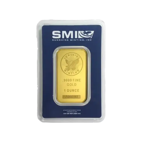 Thumbnail 1 oz Sunshine Minting Goldbarren Verschiedene Jahre front