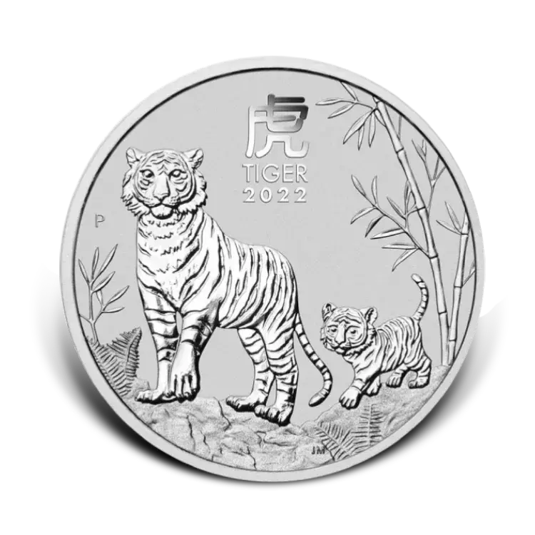 1 kilo Lunar Silbermünze 2022 front