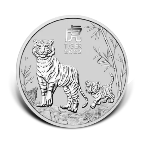 Thumbnail 1 kilo Lunar Silbermünze 2022 front