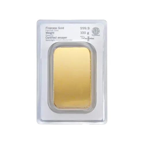 Thumbnail 100g Heraeus Lingot d'Or back