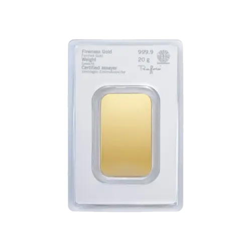 Thumbnail 20g Heraeus Lingote de Oro back