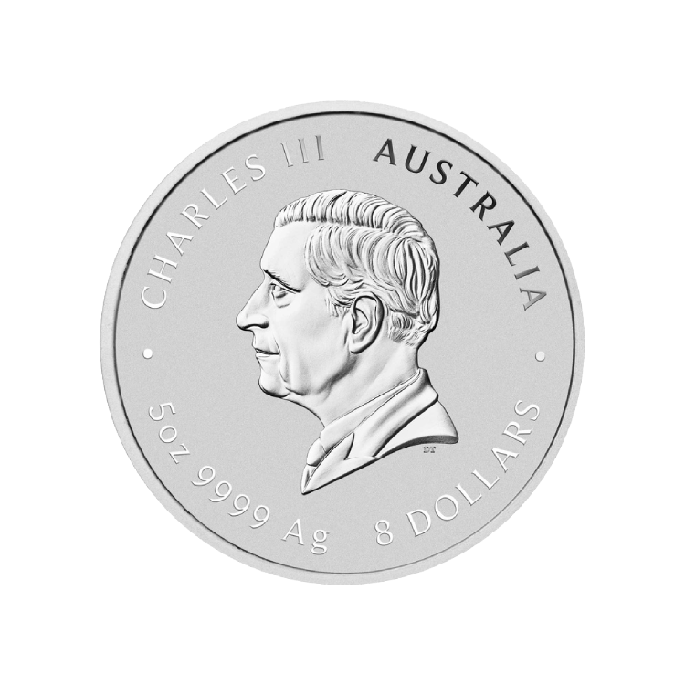 5 oz silver Lunar III - Year of the Horse 2026 back