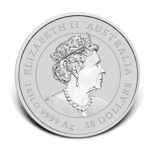 Thumbnail 1 kilo Lunar Silbermünze 2021 back