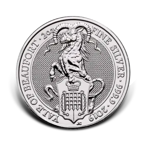 Thumbnail 2 oz Queens Beasts Silbermünze 2019 front