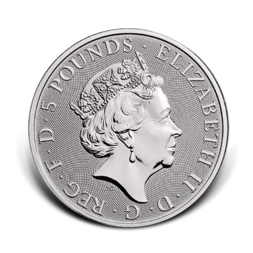 Thumbnail 2 oz Queens Beasts Silbermünze 2019 back