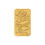 1 once troy d'or rectangulaire dragon monnayable 2026 front