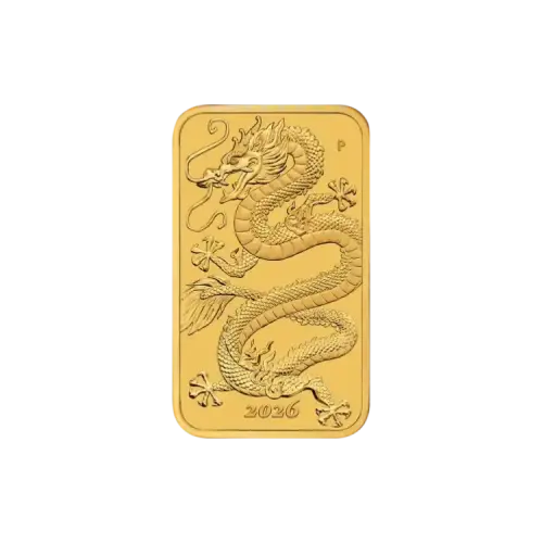 Thumbnail 1 troy ounce gold rectangular dragon mintable 2026 front