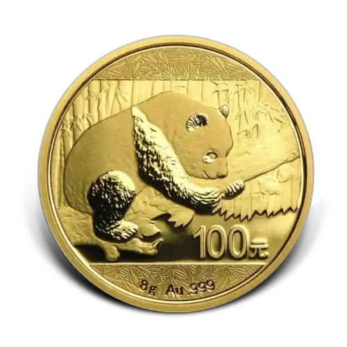 Thumbnail 8g Panda Goldmünze 2016 front