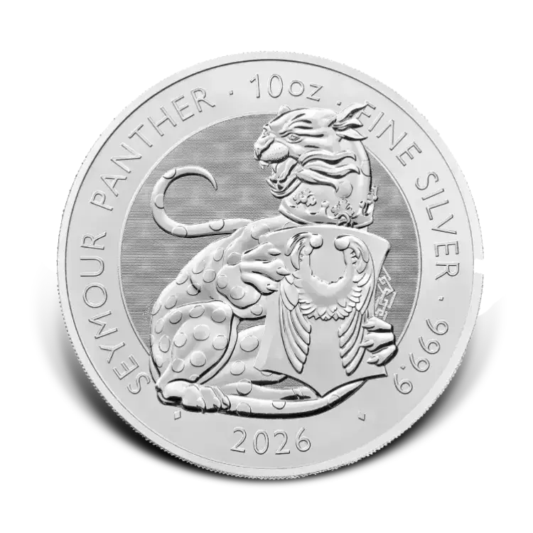 10 oz Silver Tudor Beasts Seymour Panther 2026 front