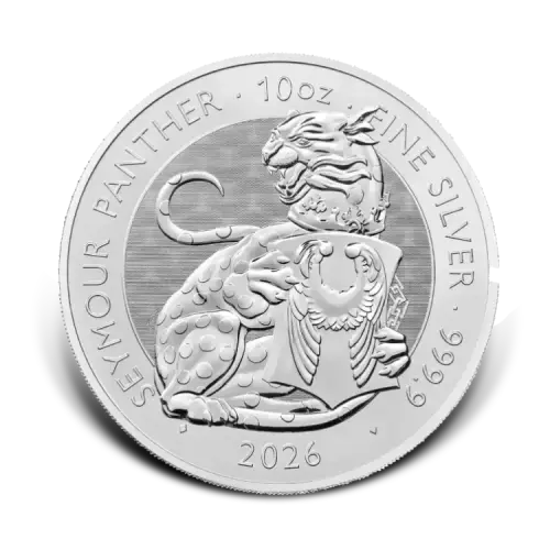 Thumbnail 10 oz Silver Tudor Beasts Seymour Panther 2026 front