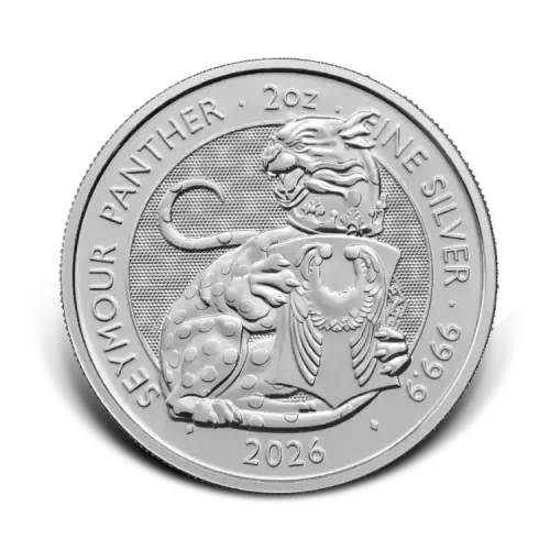 Thumbnail 2 oz Silver Tudor Beasts Seymour Panther 2026 front