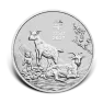 1 oz silver Lunar III Year of the Goat 2027 front