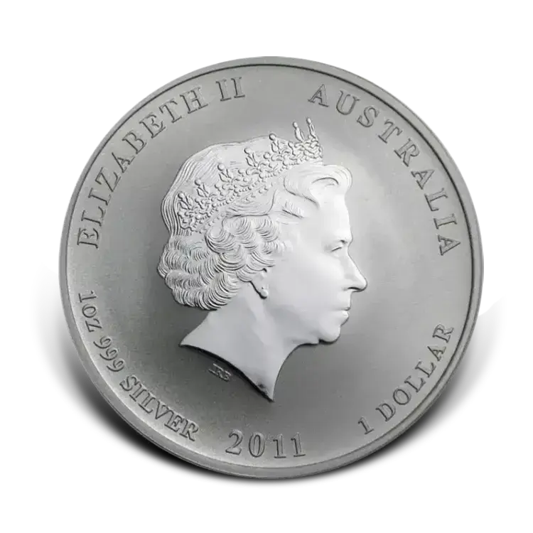 1 oz Lunar Plata 2011 back