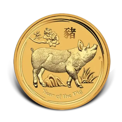 Thumbnail 1/4 oz Lunar Oro 2019 front