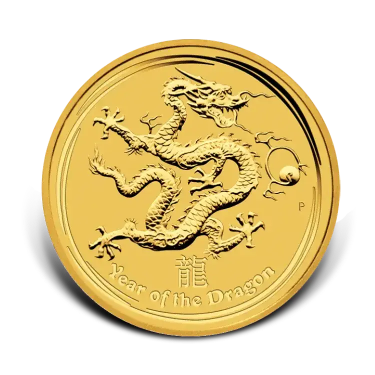 1 oz Lunar Gouden Munt 2012 voorkant
