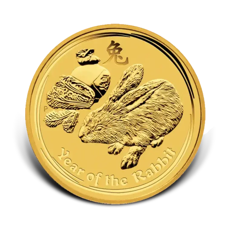 1 oz Lunar Goldmünze 2011 front