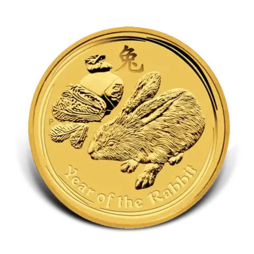 Thumbnail 1 oz Lunar Goldmünze 2011 front