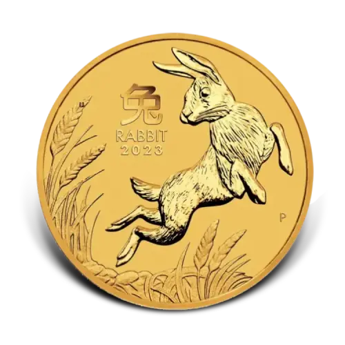 Thumbnail 1 oz Lunar Gold Coin 2023 front