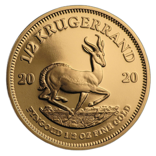 Thumbnail 1/2 oz Krugerrand Proof Gouden Munt Divers voorkant