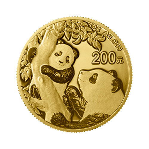 Thumbnail 15g Panda Gouden Munt 2021 voorkant