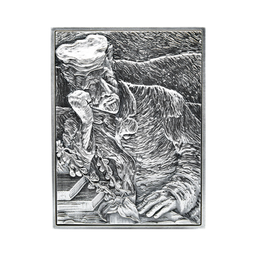Thumbnail 2 troy ounce zilveren munt portret Vincent van Gogh - Francs Chad 2021 voorkant