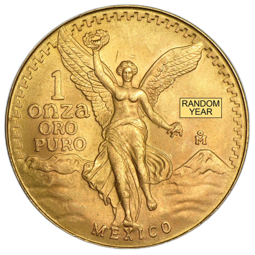 Thumbnail 1 oz Banco de Mexico Gouden Munt Divers voorkant