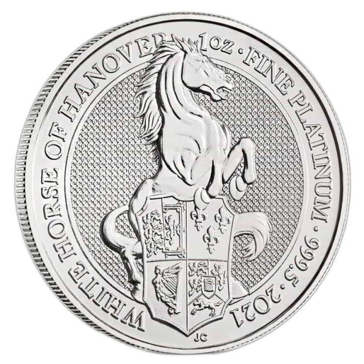 1 oz Royal Mint Platina Munt 2021 front