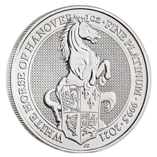 Thumbnail 1 oz Royal Mint Platina Munt 2021 front