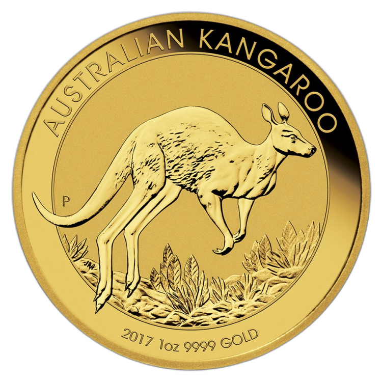 1 oz Kangaroo Gold Coin 2017 front