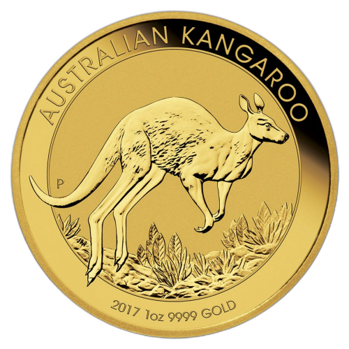 Thumbnail 1 oz Kangaroo Gold Coin 2017 front