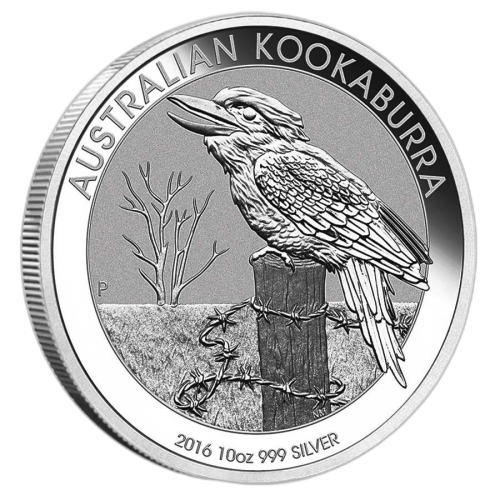 Thumbnail 10 oz Kookaburra Zilveren Munt 2016 voorkant