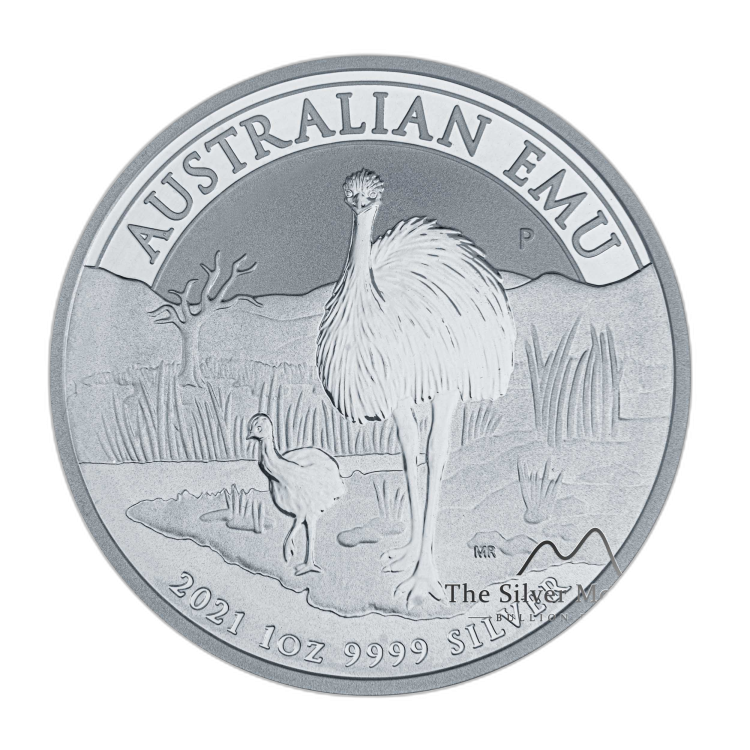 1 oz Emoe Zilveren Munt 2021 voorkant