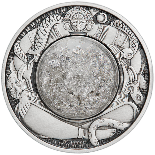 Thumbnail 2 troy ounce zilveren munt tranen van de maan 2021 voorkant