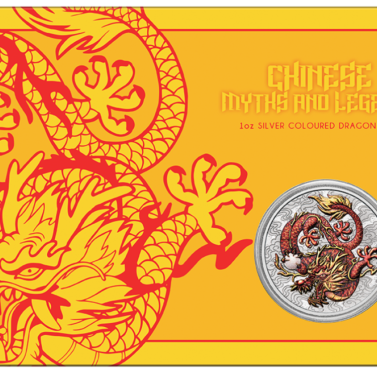 1 oz Myths and Legends Zilveren Munt 2021 voorkant