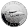 1 troy ounce silver coin Fraser's Dolphin 2021 front