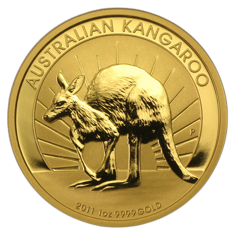 1/10 oz Kangaroo Gouden Munt 2011 voorkant