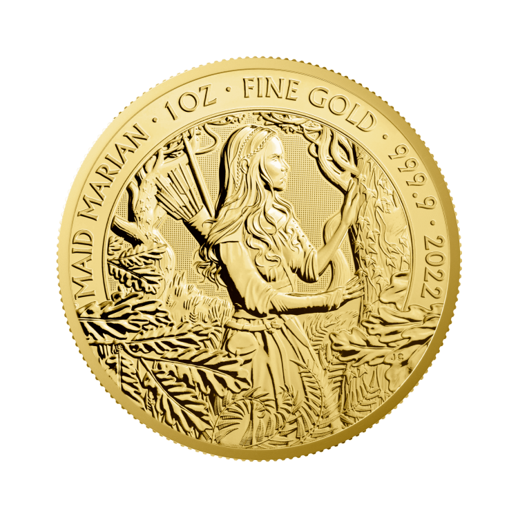 1 oz Royal Mint Gouden Munt 2022 voorkant