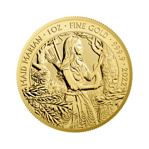 Thumbnail 1 oz Royal Mint Gouden Munt 2022 voorkant