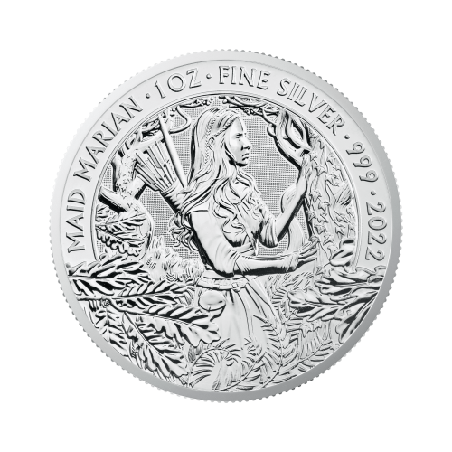 Thumbnail 1 oz Myths and Legends Zilveren Munt 2022 voorkant