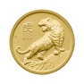 1/10 oz Lunar Gold Coin 2022 front