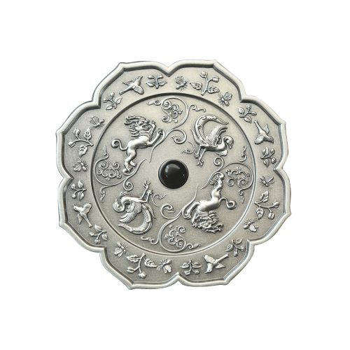 Thumbnail 2 troy ounce zilveren munt Ancient Mirror Art 2021 voorkant