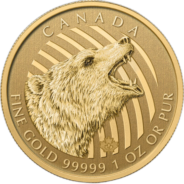 1 oz Royal Canadian Mint Gold Coin 2016 front