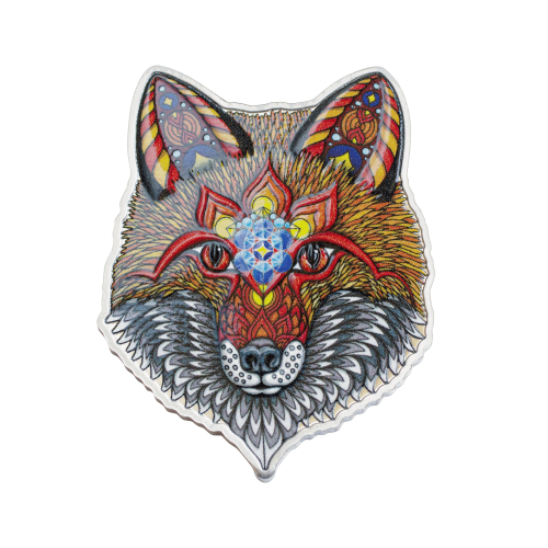 Thumbnail 1 troy ounce zilveren munt electric fox 2021 voorkant