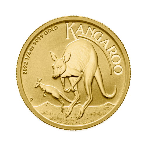 Thumbnail 1/4 oz gouden Kangaroo munt 2022