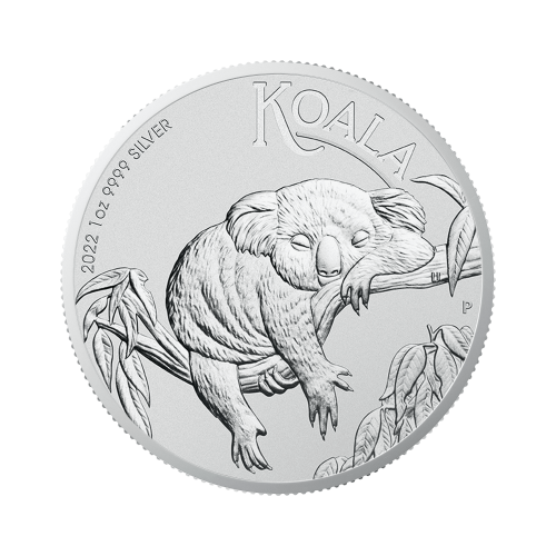 Thumbnail 1 oz Koala Zilveren Munt 2022 voorkant
