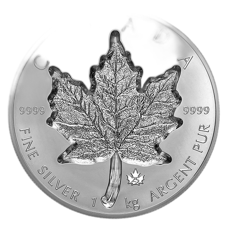 1 kilo Royal Canadian Mint Silver Coin 2021 front