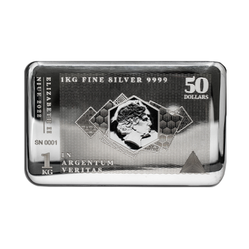 Thumbnail 1 kilo zilveren muntbaar silvernote 2022 achterkant