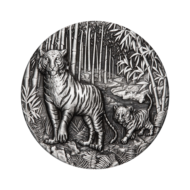 2 oz Lunar Zilveren Munt 2022 voorkant