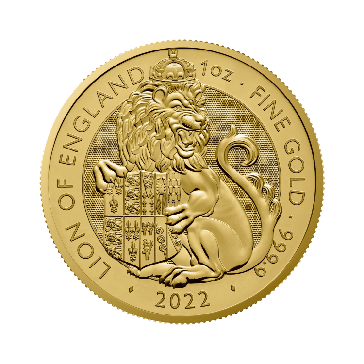 1 oz Tudor Beasts Gold Coin 2022 front