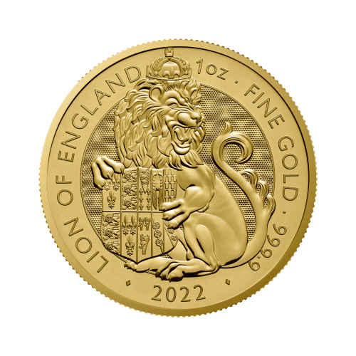 Thumbnail 1 oz Tudor Beasts Gold Coin 2022 front